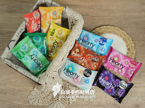 C016 日本 Padico Hearty Clay 輕黏土 彩色 50g、白色 40g