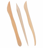 T054 日本 Padico 木質三件塑形刀 (陶土 石塑 石粉黏土適用)